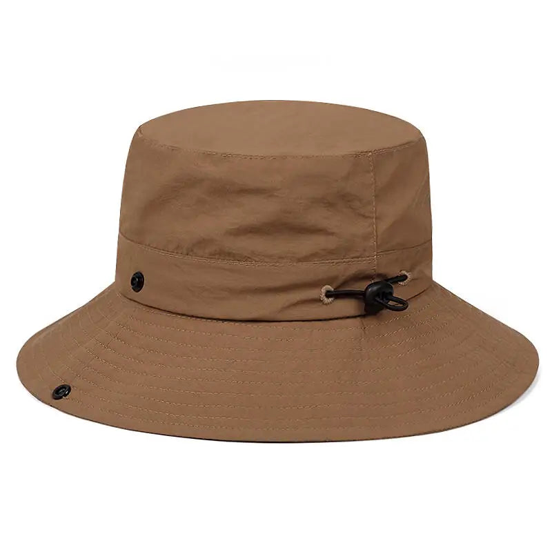 Children Summer Hats for Boys Girl Solid Color Breathable Fisherman Hat Lightweight Mountaineering Camping Sun Protect Accessory