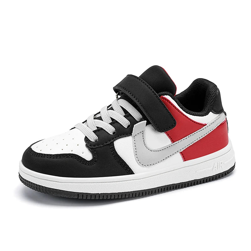 Boys and Girls Sports Sneakers Students Non-slip Light Shoes Children Running Shoes Classic Leather Casual Shoes Size 29-39