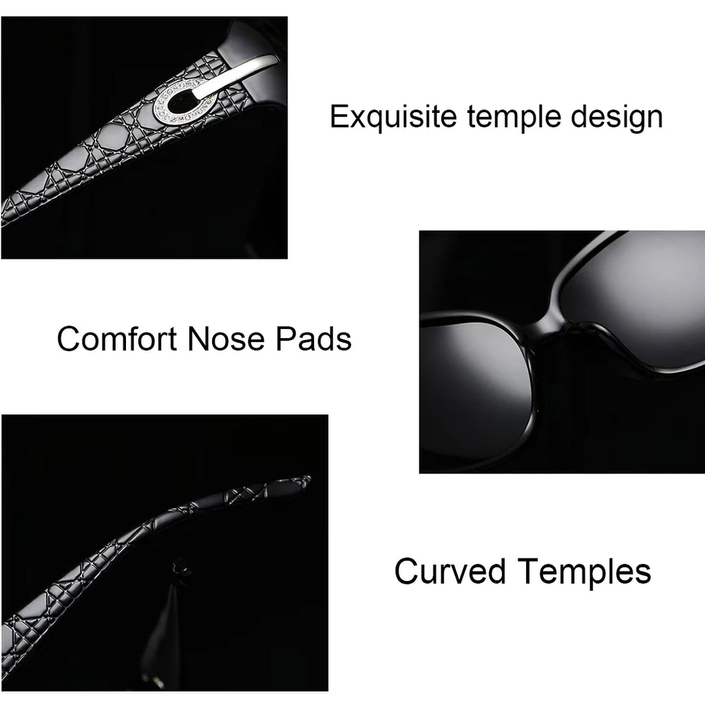 Trendy Sunglasses Women Polarized Sunglasses Oversized Ladies Sun Glasses Female Eyewear S09