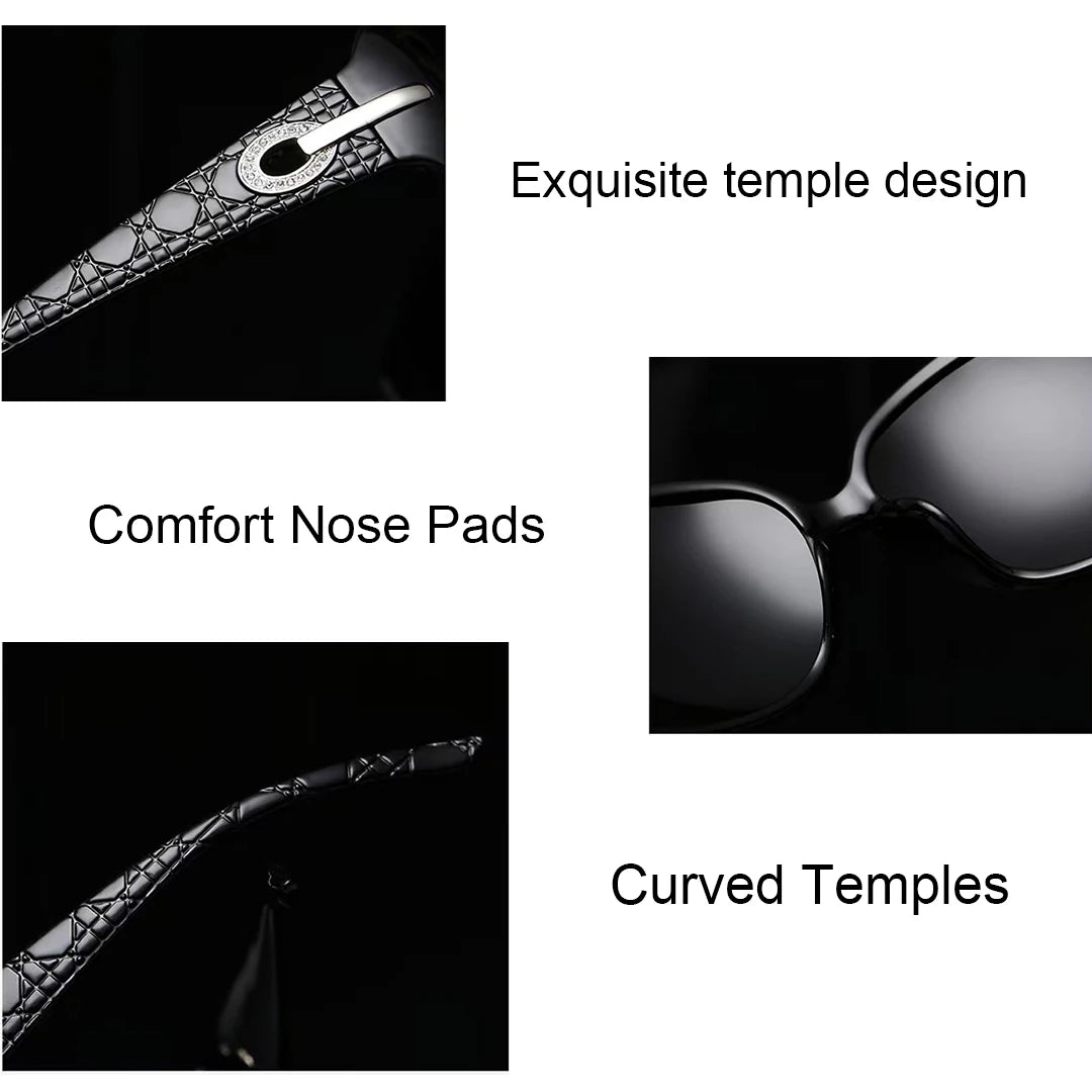 Trendy Sunglasses Women Polarized Sunglasses Oversized Ladies Sun Glasses Female Eyewear S09