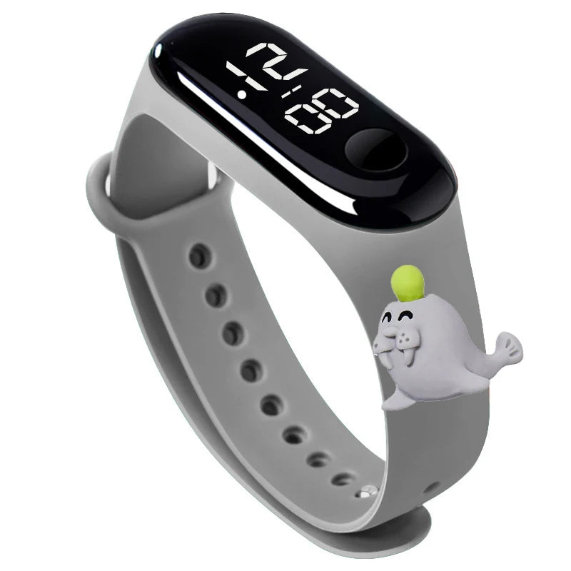 Fashion Children Watches For Boys Girls Electronic Bracelet Sports Touch LED Cartoon Doll Kids Watch Women Waterproof Clock