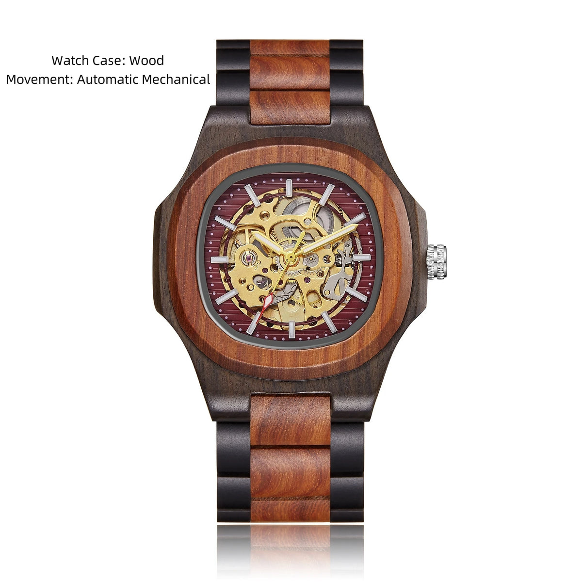 Men's Watches Luxury Automatic Watch For Men Mechanical Wristwatch Skeleton Stainless Steel Sapphire Glass Male Clock 2023