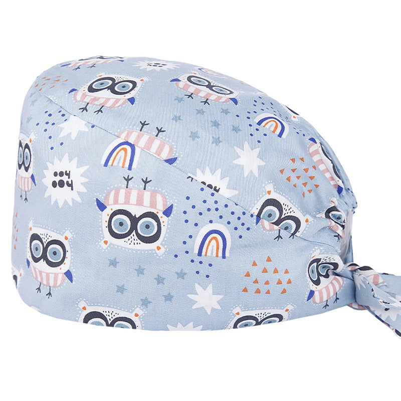 Women's Working Hats Cotton Adjustable Medical Nurse Caps Beauty Salon SPA Doctor Scrub Hat M909