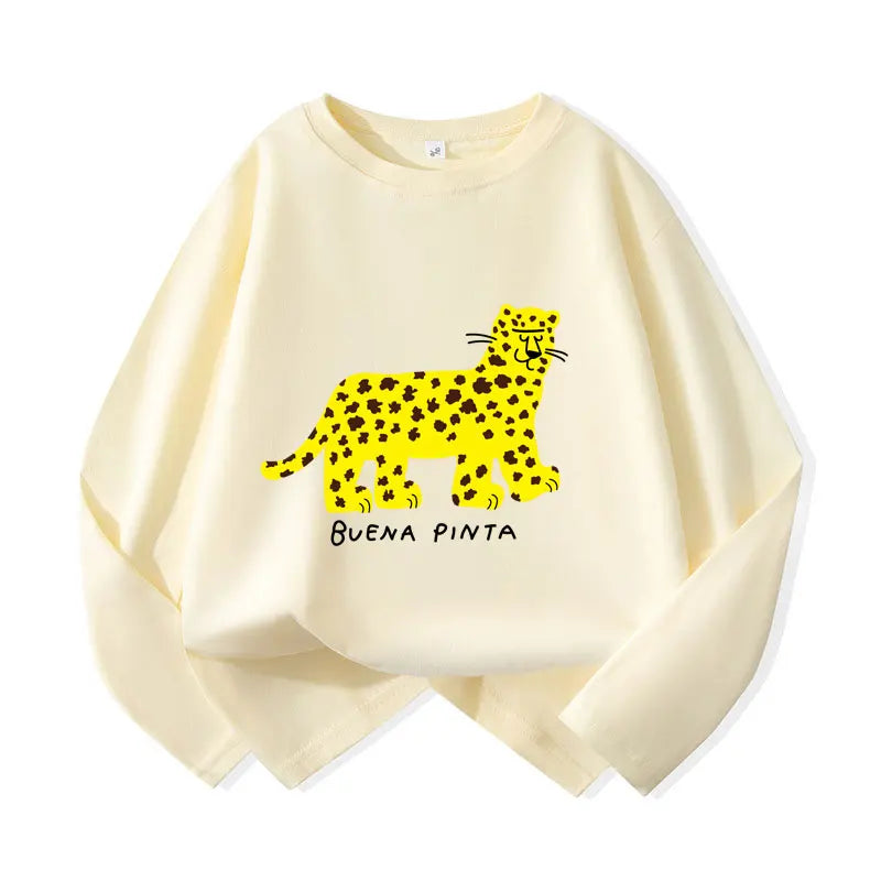 kids shirts 2025 new autumn full sleeve baby girls tops boys tees cotton children clothing cartoon kids t-shirts
