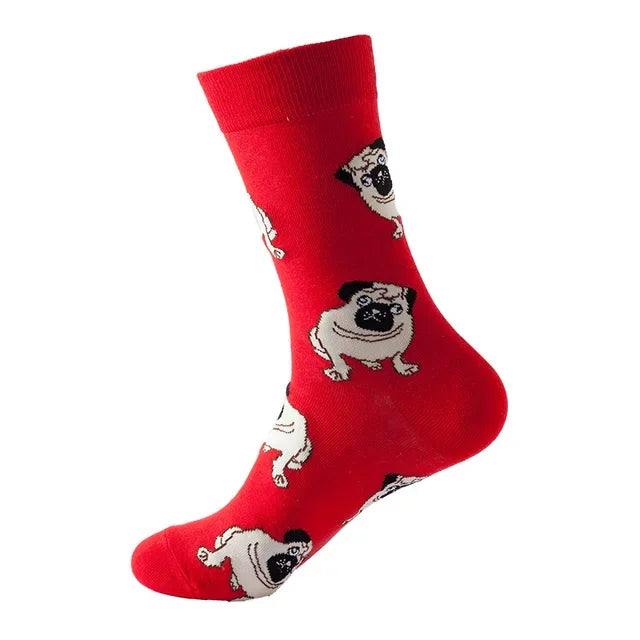 NEW Crew Fashion Funny Women Socks Border Collie Schnauzer Lab Scottie Beagle Boxer Pug Bulldog Sheltie Golden Doodle Retriever