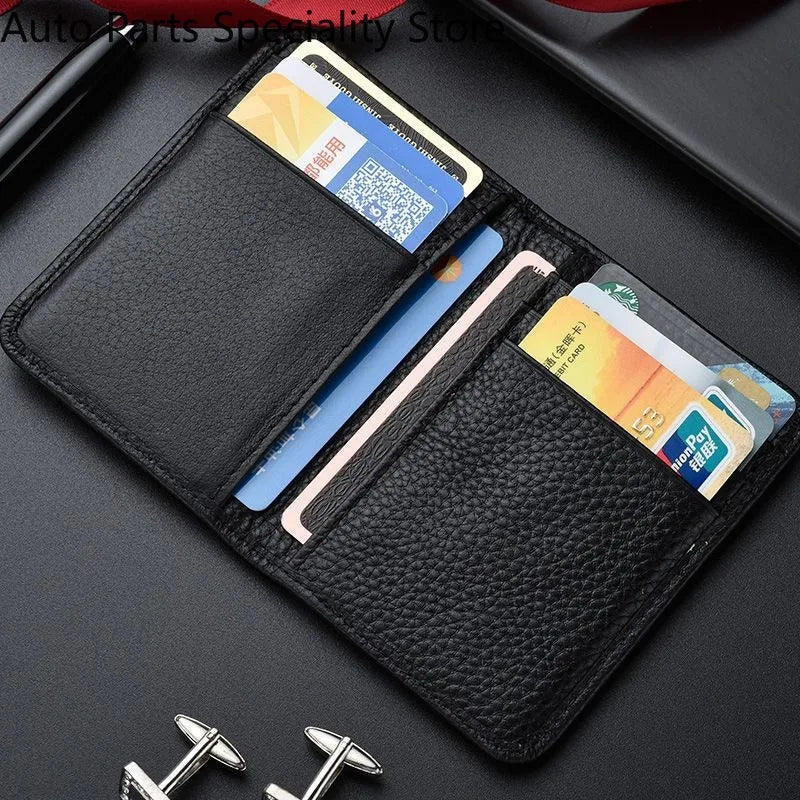Men's Wallet Short Wallet Card Holder Fashion Thin Multi Card Business Soft Leather Wallet for Men Bolsa Feminina Coin Purse