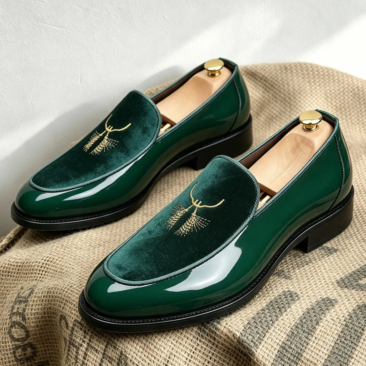 Men's Fashionable Loafers Leather Shoes Light Luxury High-End Business Formal Dress Shoes Comfortable Breathable