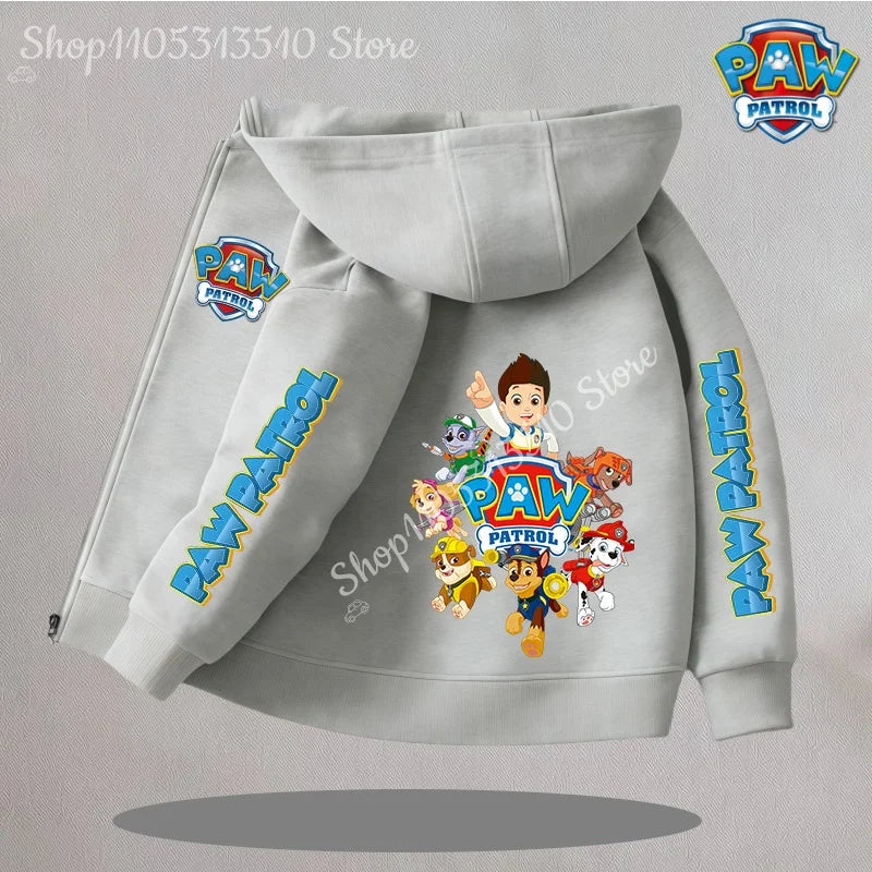 Cartoon Paw Patrol Kids Coats New Children Outerwear Warm Fleece Jacket Boys Girls Jackets for Autumn Spring Children Clothing