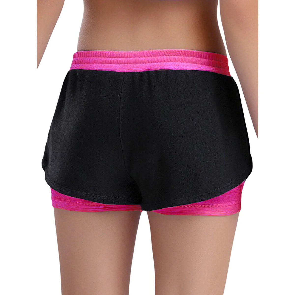 Kids Yoga Sports Shorts for Children Girls Workout Clothing Double-Layer Contrasting Shorts Running Cycling Bottoms Costumes