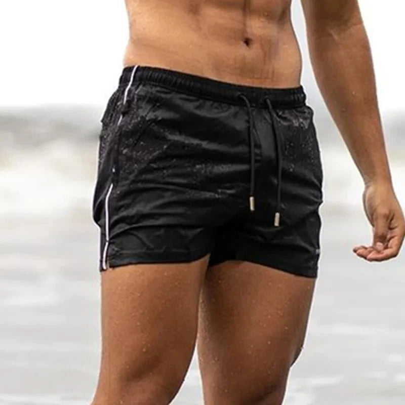 Men's Sportswear Breathable Quick Drying Bodybuilding Shorts Men's Gym Training Male Athletes Beach Shorts