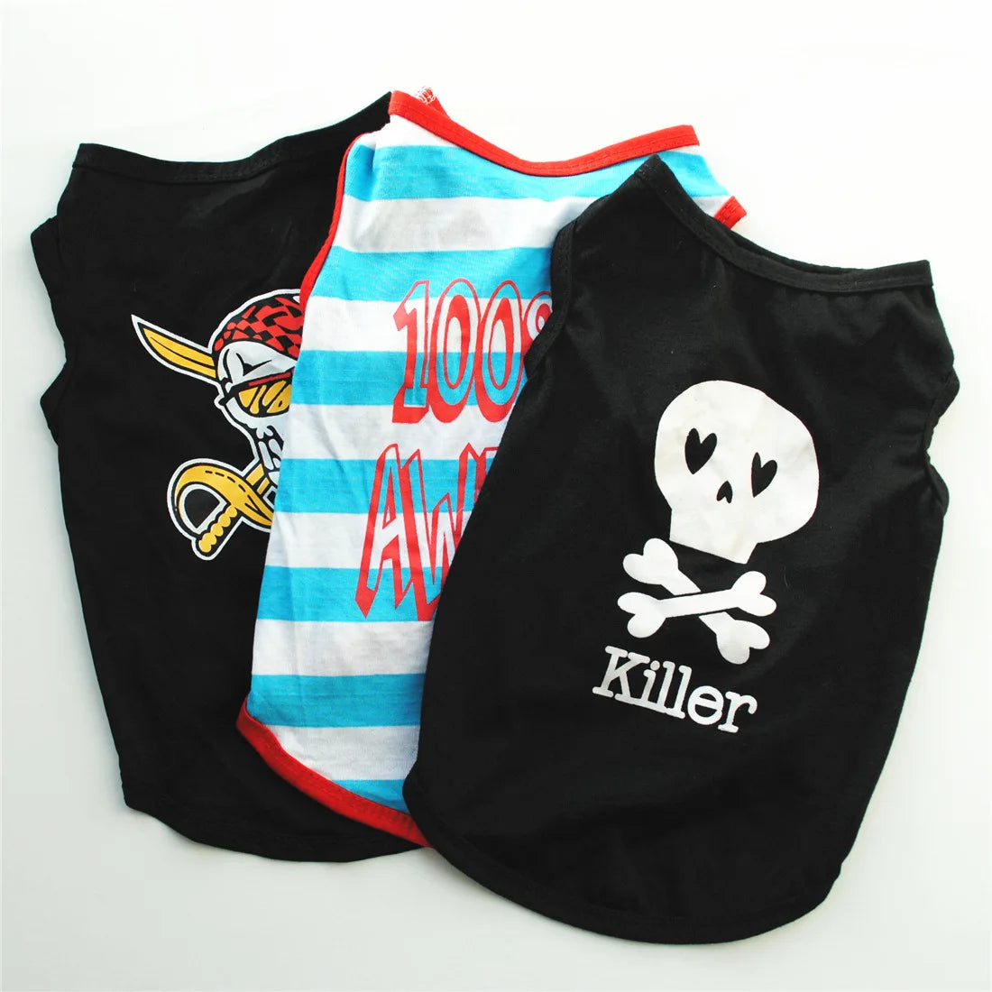 Dog Shirts for Small Dogs Boy Pet Printed Clothes with Funny Letters Summer Male Dog Clothes Soft Breathable Pet Tshirts Outfits