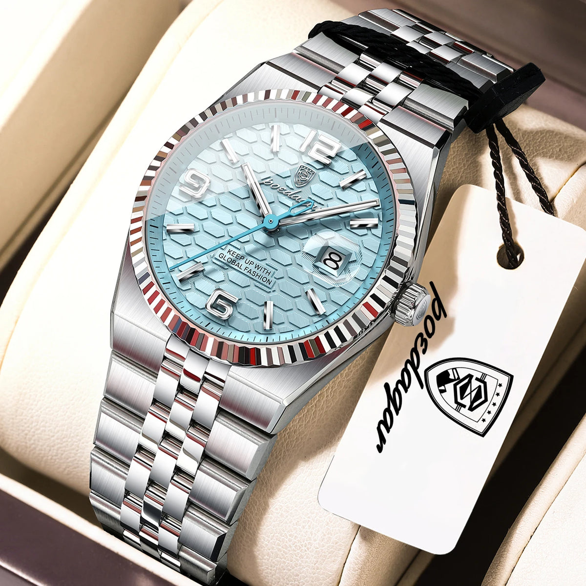 POEDAGAR Casual Women's Watches Luxury Stainless Steel Date Watch For Woman Luminous Waterproof Quartz Fashion Ladies Wristwatch