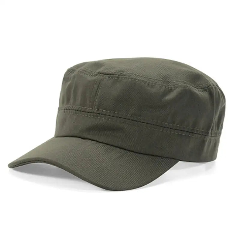 Hat Men's Flat Military Hat Is Simple And Versatile, Middle-Aged Hat Spring And Autumn Duck Tongue Casual Fashion New Style