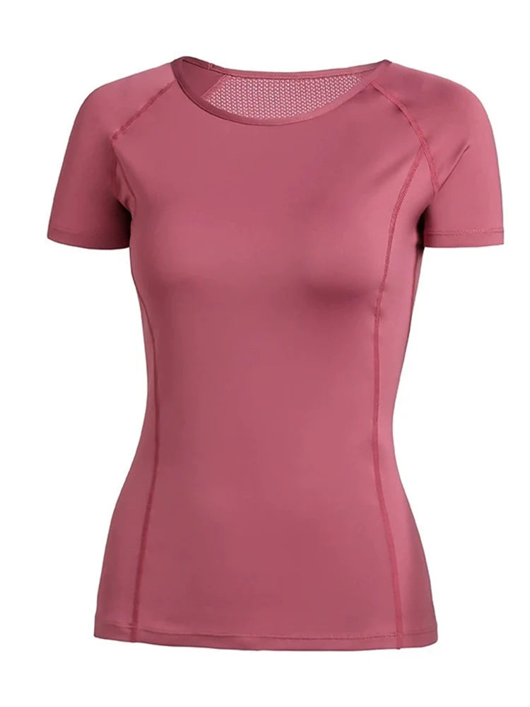 Ladies Sportswear Yoga Wear Women's Sports T-Shirt  Top Fitness Clothes Running