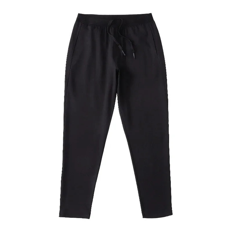 Outdoor Running Sports Pants for Men Spring Autumn Breathable Zipper Pockets Sweatpants High Elastic Quick Dry Basketball Pants