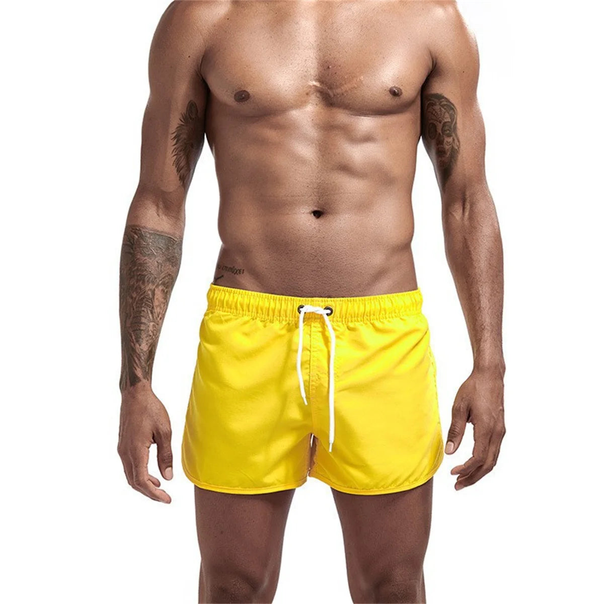 Shorts For Mens 2025 Summer Men's Swimwear Shorts Brand Beachwear Sexy Swim Trunks Men Swimsuits Low Waist Breathable Beach Wear