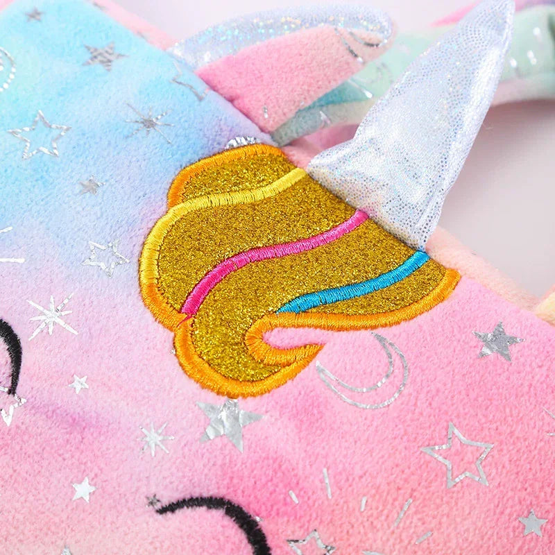 new Handbags Children Lovely Crossbody Bag Kids Girls Small Purse Colorful Plush Single Shoulder Storage Bag