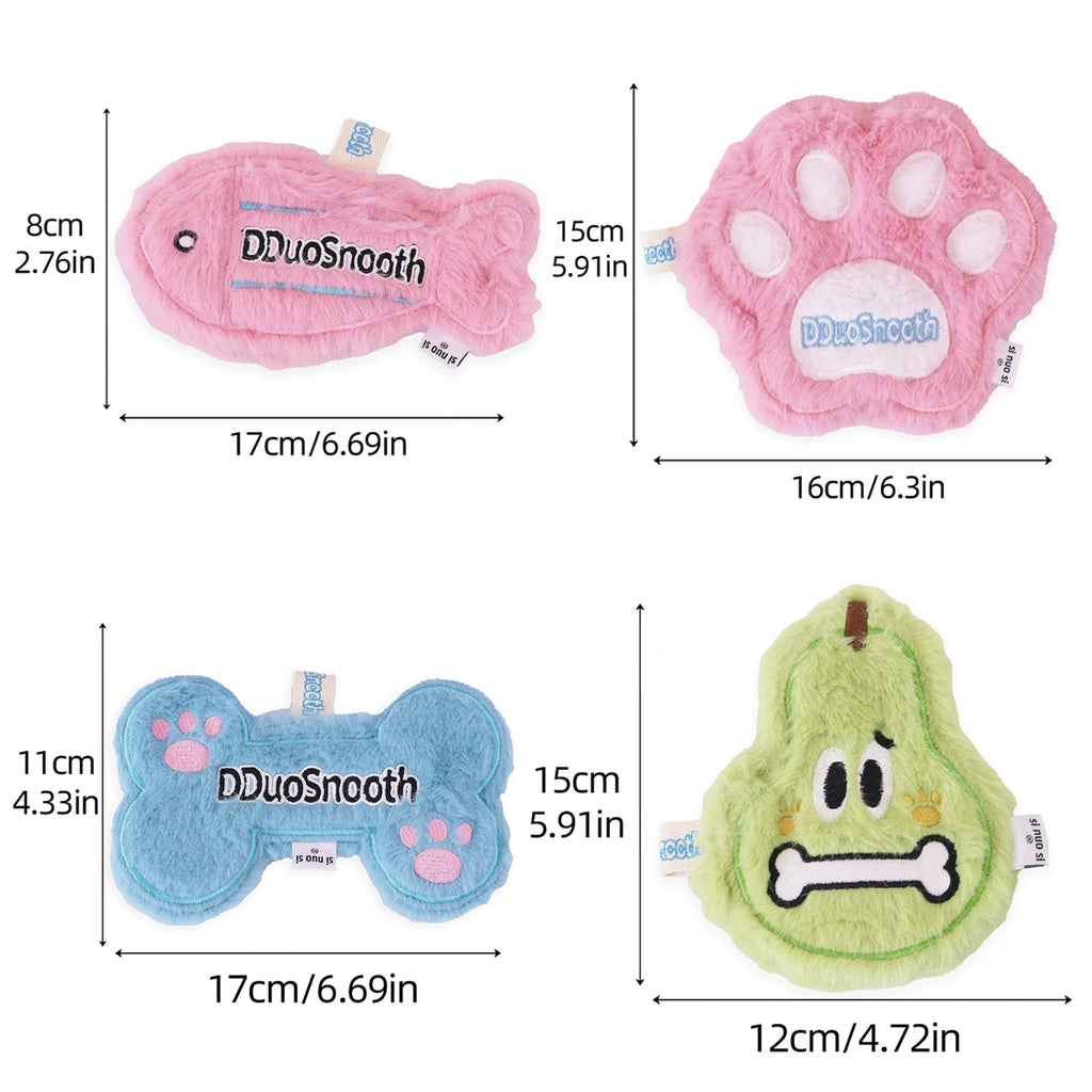 Pet Sound Toys , Fun Plush Sound-making Toy Set, Dog Biting And Entertaining Interactive Tooth-grinding