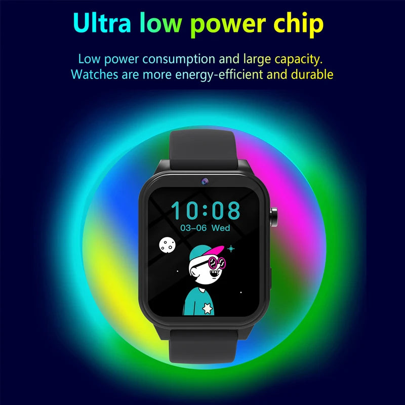 Kids Game Smart Watch Flashlight Waterproof HD Camera Sleep Tracker Alarm Music Sports Watch For Boys Girls Birthday Gift