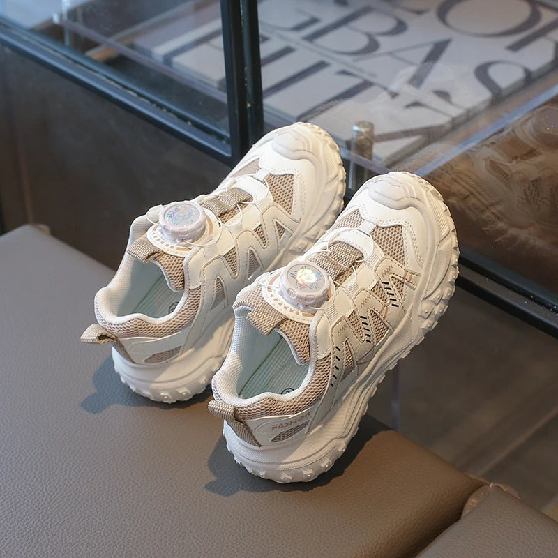 Children's Sneakers Boy 2026 Spring Girls Fashion Sports Shoes Breathable Non-slip Sole Kids School Mesh Sneakers Lightweight