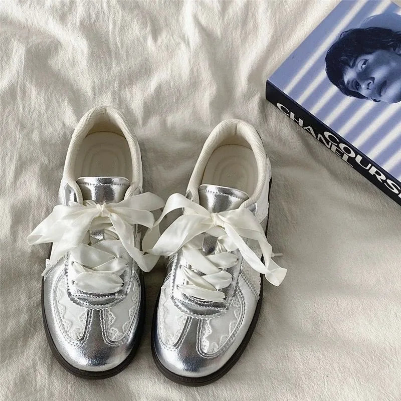 Women's Sneakers Luxury Brand Casual Shoes Light Comfortable Walking Shoes for Women Lace Up Flats Fashion Designer Ladies Shoes