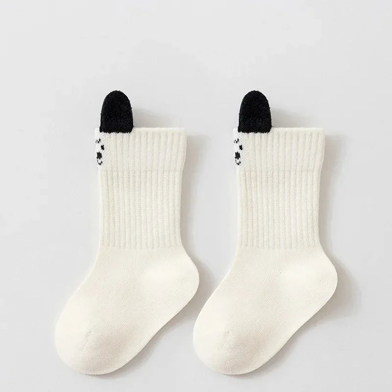 Cute Kids Socks For Girls Boys Soft Cotton Baby Toddler Boy Girl Sock Cartoon Children's Short Socks Autumn Winter 0-8Years New