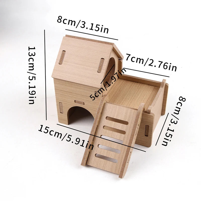 Pet Hamster Toys Wooden Bridge Seesaw Swing Toys Small Animal Activity Climb Toy DIY Hamster Cage Accessorie