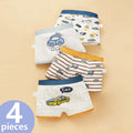 Boys Boxer Briefs Kids Cotton Underwear Breathable Baby Underpants Teenager Cartoon Print Soft Children Panties 2-14Y 2024 New