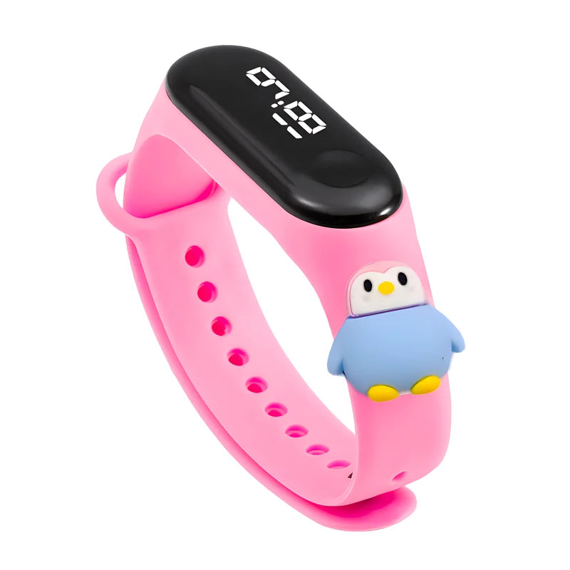 Fashion Children Watches For Boys Girls Electronic Bracelet Sports Touch LED Cartoon Doll Kids Watch Women Waterproof Clock