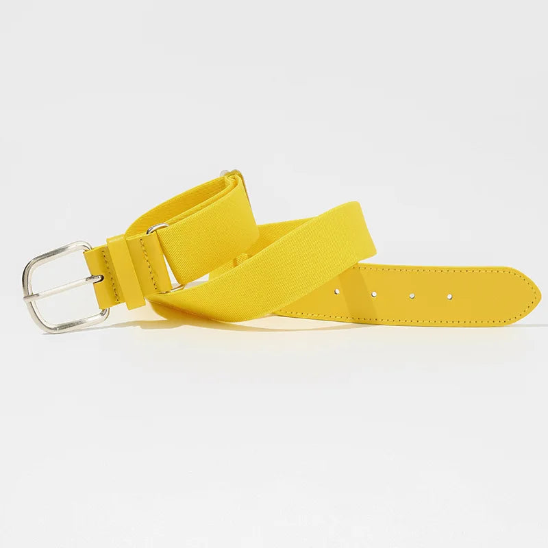 Men Elastic Belt Sports Baseball Strap High Quality Fashionable Trendy Casual Versatile Daily Use Club Belt 6 Color