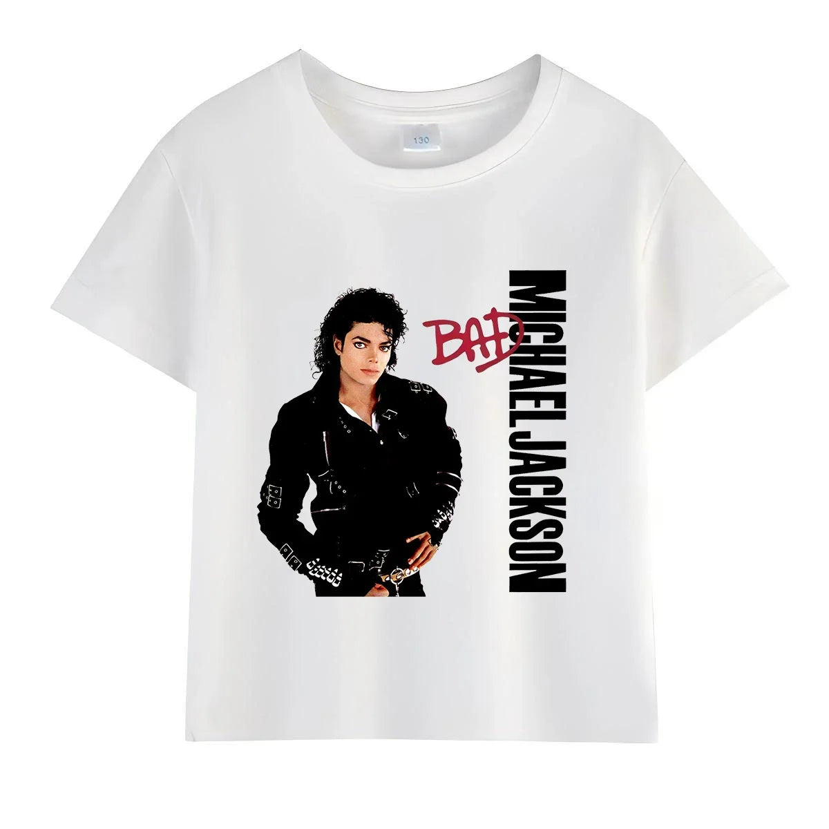 Kids Michael Jackson Rock N Roll T-Shirt Children's Fashion Crew Neck Top Summer Casual Clothes for Baby Boys And Girls