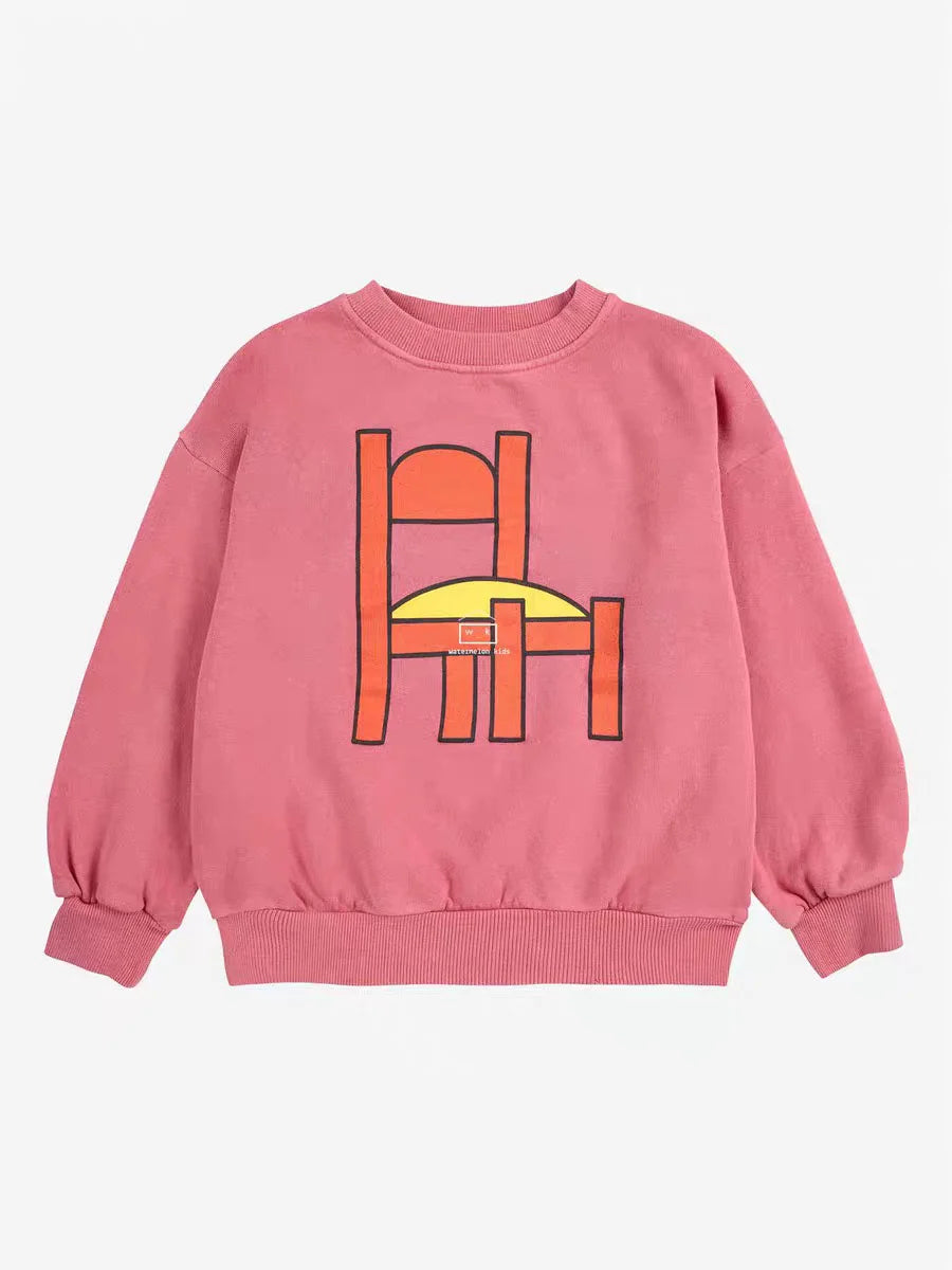 Kids Sweatshirt 2025BC New Autumn Winter Boys Clothes Baby Girls Cartoon Cute Print Sweater Hoodie Children Cotton Outwear Tops
