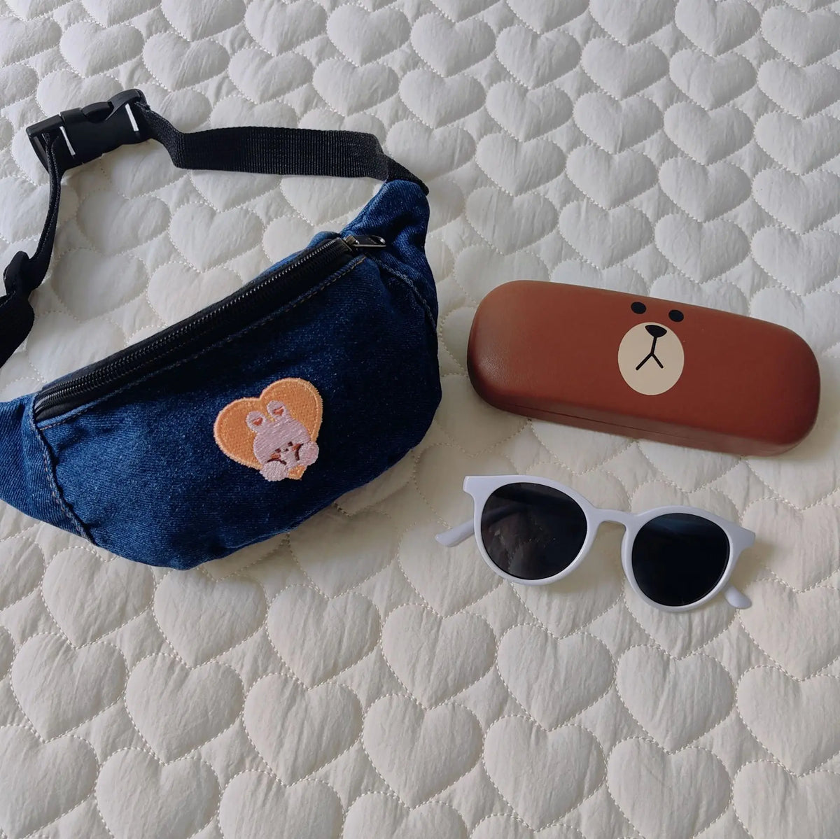 Denim Waist Bag for Kids Fashion Fanny Pack for Little Boy Girls Children's Bum Bag Lightweight Chest Bag Cool Shoulder Bags