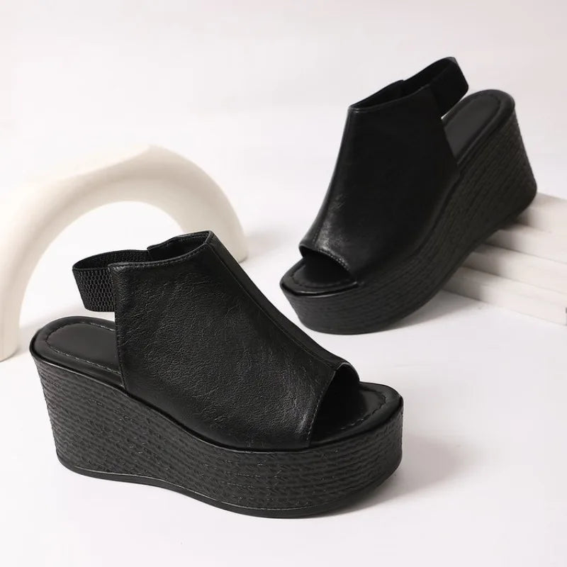 Women Sandals Summer  Wedge Sandals Women  New  High Heels Shoes Sexy Open Toe Elegant Sandals