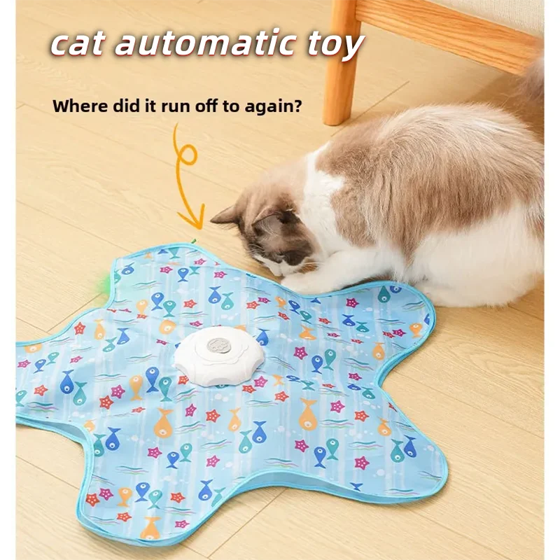 Electric Cat Turntable Pet Toy Self-Stimulating and Relieving Boredom Automatic Intelligent Cat Funny Stick Sports Consumption