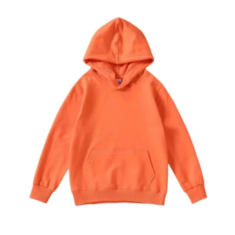 Hoodie Sweatshirts for Boys Clothing Autumn White Casual Sport Long Sleeve Girls Jackets Children's Clothes Teen 6 8 10 12 Years