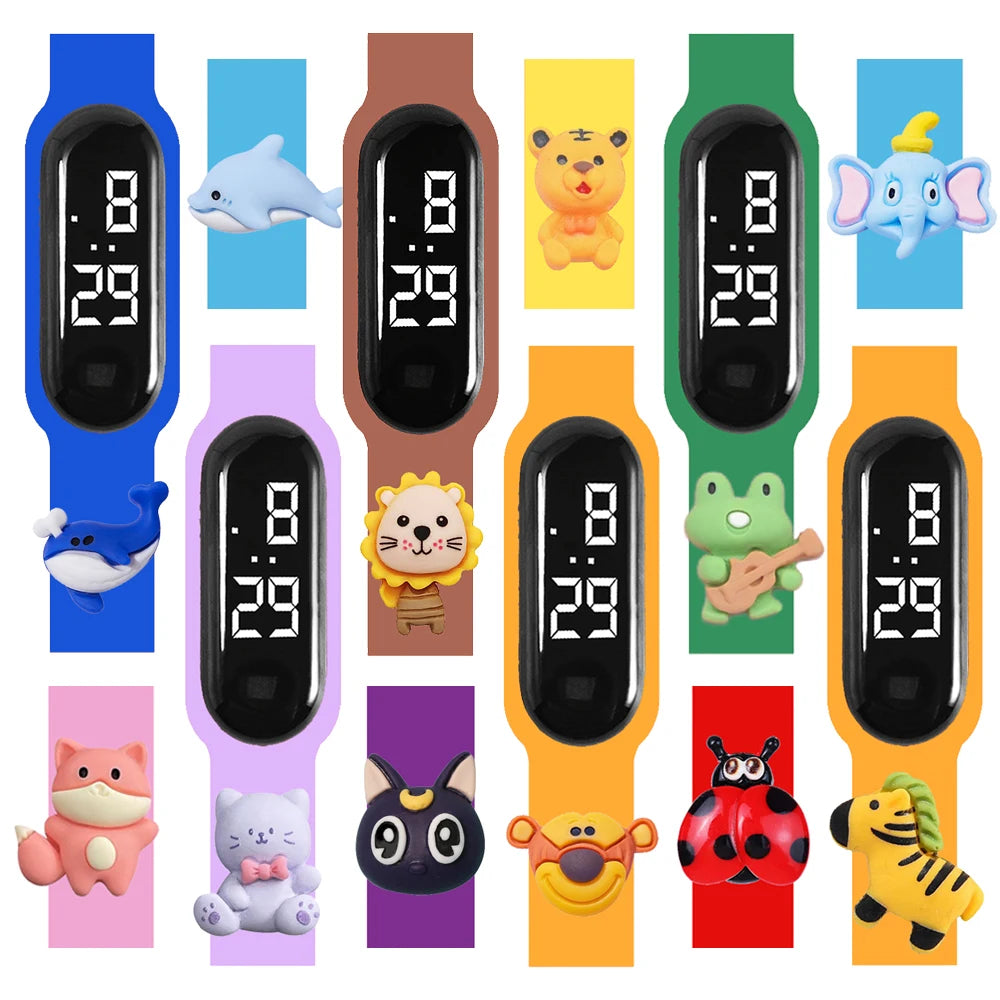 Fashion Children Watches For Boys Girls Electronic Bracelet Sports Touch LED Cartoon Doll Kids Watch Women Waterproof Clock
