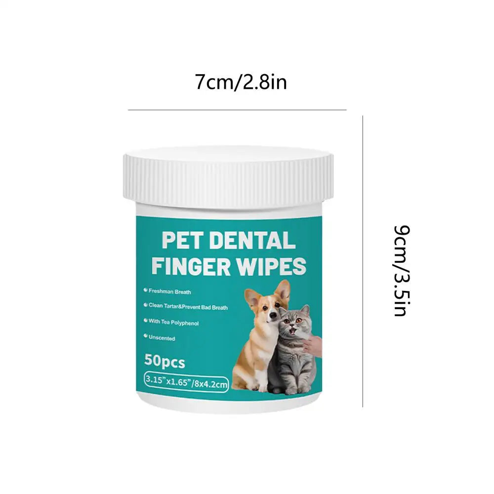 Pet Clean Products Disposable Finger Toothbrush Pet Teeth Cleaning Finger Covers Wet Wipes Dog And Cat Orals Cleaning
