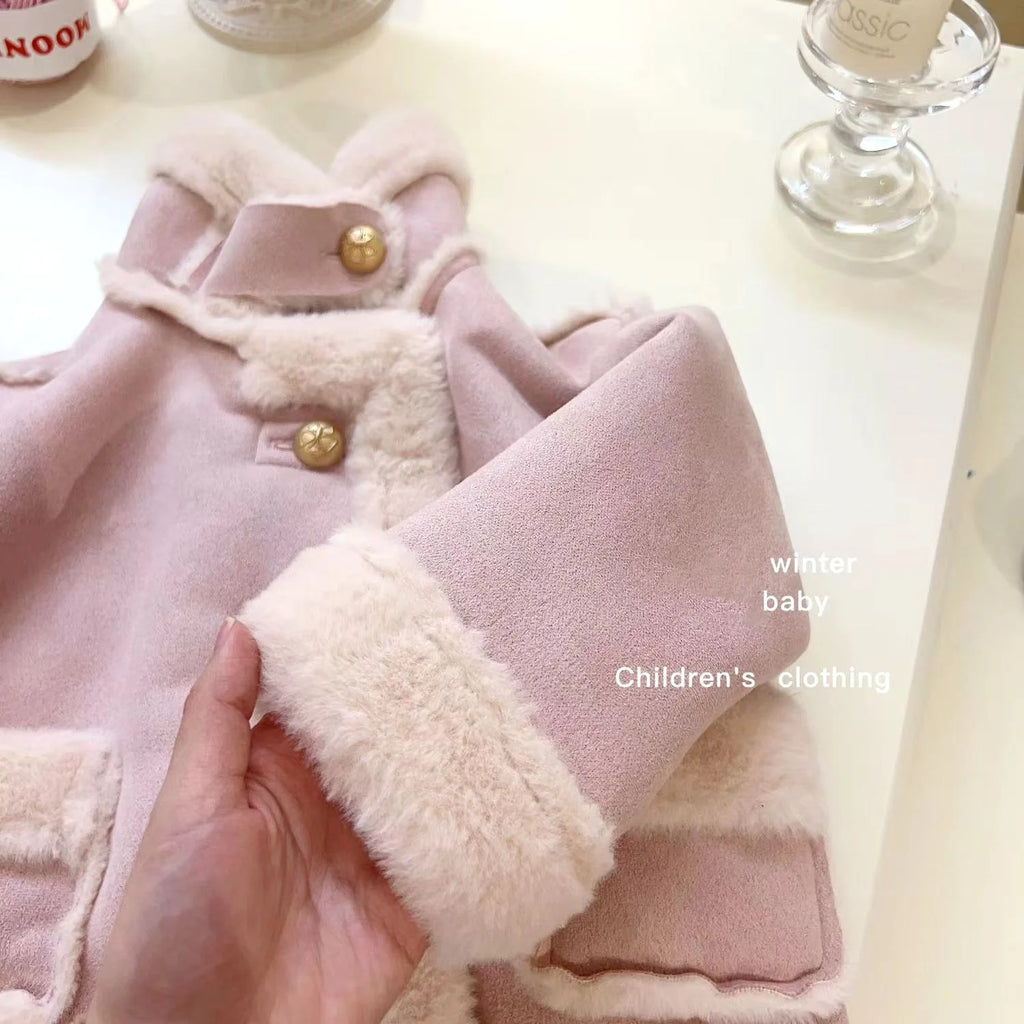 Children's Coats Fleece and Thickened Winter Coat for Children Kids Jackets for Girls Winter Coat Boys Clothes