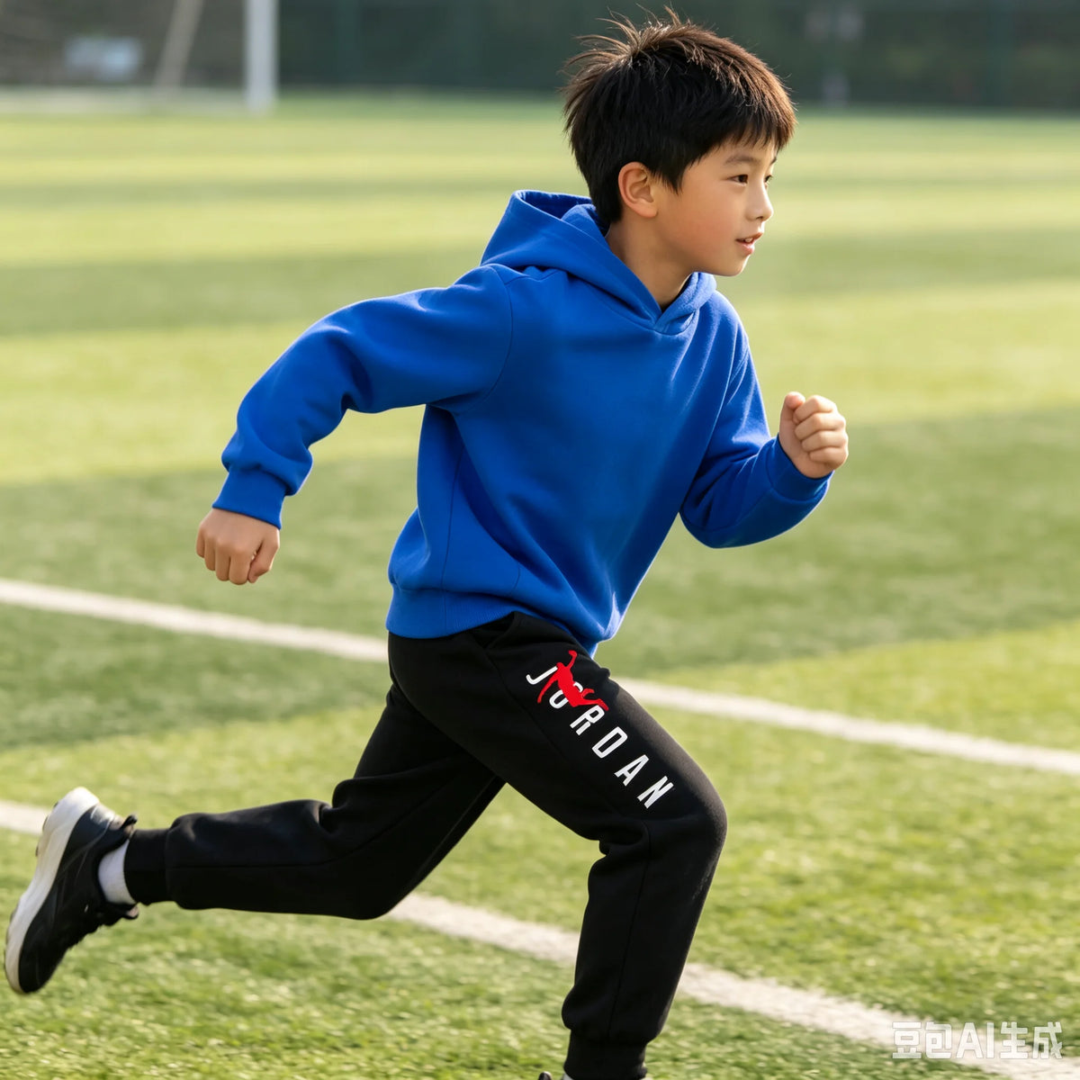 Boys Basketball Player Print 2Pcs Tracksuit Kids Hoodie + Jogger Pants Set Children Spring Autumn Casual Sports Outfit