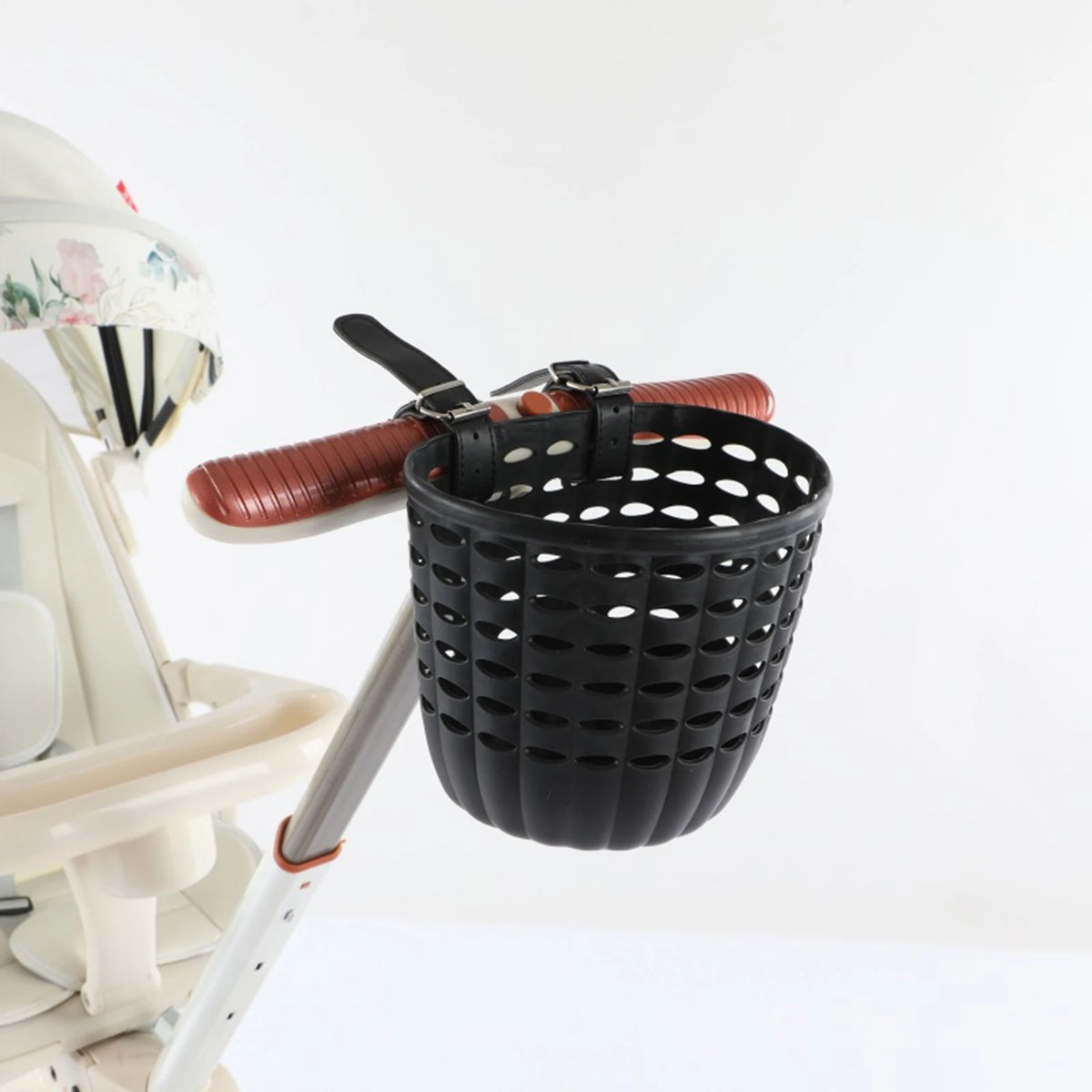 Children's Plastic Bike Basket with Installation Buckle Bike Hanging Basket for Kids Holiday Birthday Gift