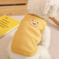 Cute Waffle Dog Clothes Breathable Thin Dog Vest Sweat-absorbent Solid Color Pet Cat Clothing