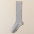 Women Long Socks Ladies Fashion Below Knee High JK Socks Solid Colors Cotton Black Gray White Socks Japanese Trendy Korean Style