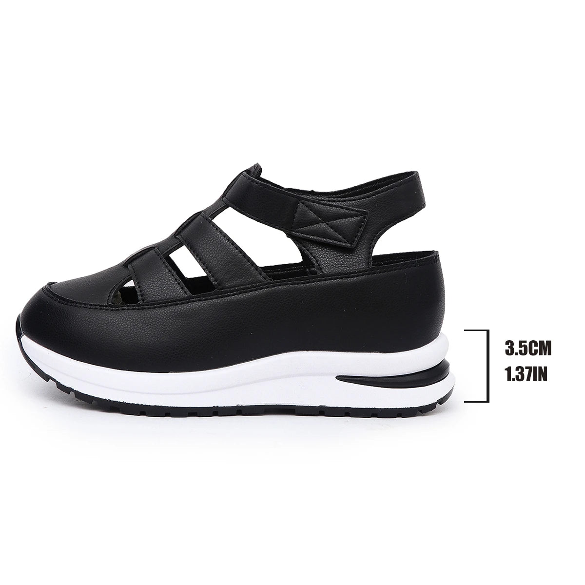 Women's Sandals Summer Shoes Platform Wedge High-heeled Gladiator Comfortable Casual New in Luxury White Round Toe on Offer