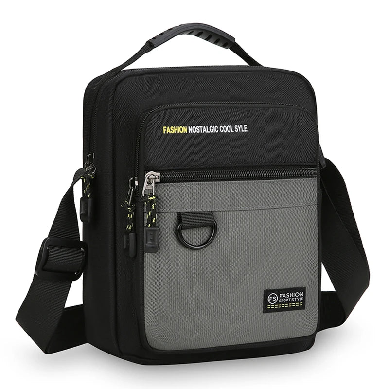 Men Crossbody Bag Single Shoulder Bags Big Capacity Storage Bag Fashion Multi-Pockets Business Crossbody Bags