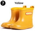 Toddler Rain Boots Baby Kids Easy-on Rubber Rain shoes Children Waterproof Shoes for Boys Girls Soft Toddler Rubber Shoes