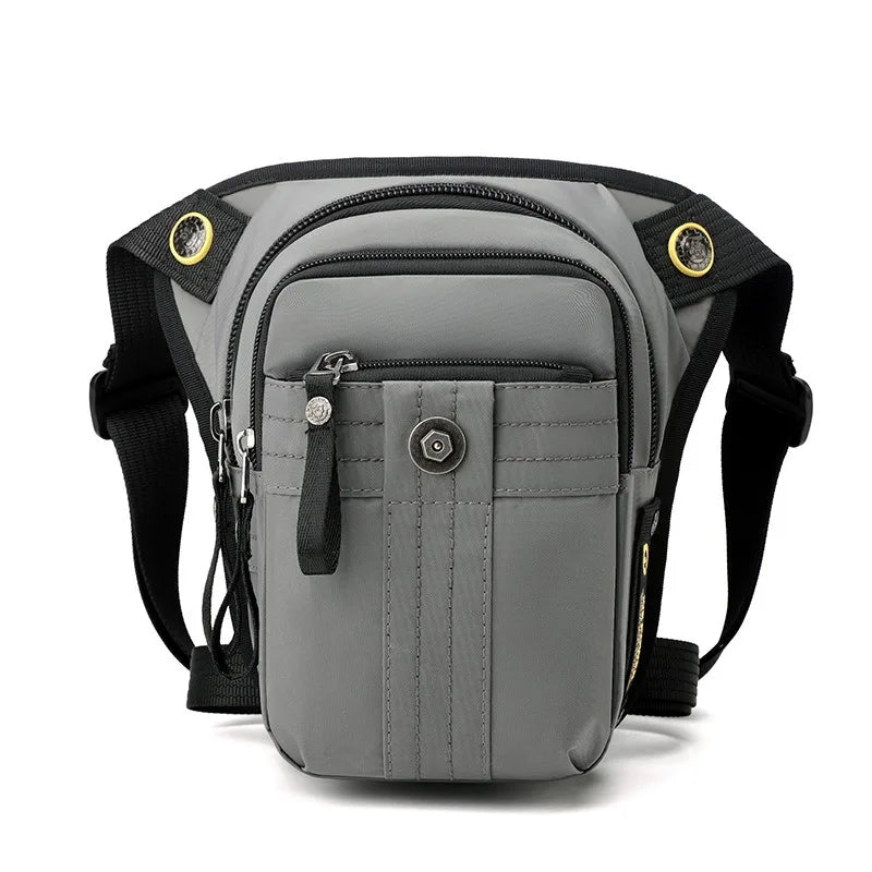 Men Drop Leg Bag Waist Fanny Pack Cross Body Bag Motorcycle Rider Travel Hiking Outdoor Sports Multi-Pocket Thigh Hip Belt Bags