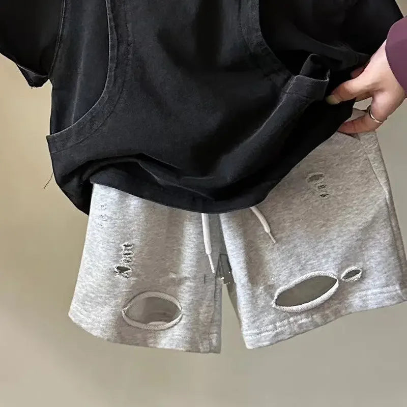 2025 New Spring Summer Kids Shirts Boy Fashion Korean Simple Style Casual Simple Style Cotton Baggy Cool