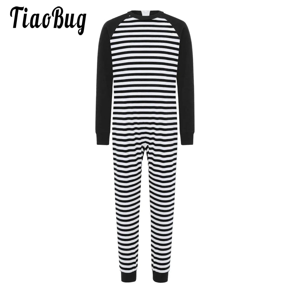Kid Boys Girls Special Needs Jumpsuit Adaptive Clothing Long Sleeve Full Length Anti-Strip Back Zipper Stripes Rompers One-piece