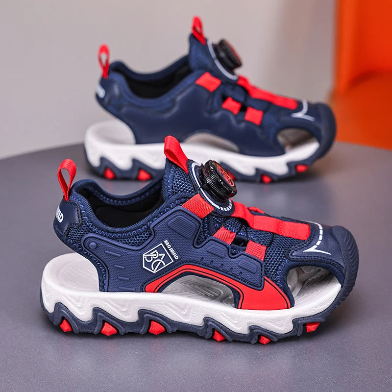 Fashion Kids Sandals Breathable Boys Non Slip Beach Sandals Outdoor Summer Children's Girl Closed Toe Sandals